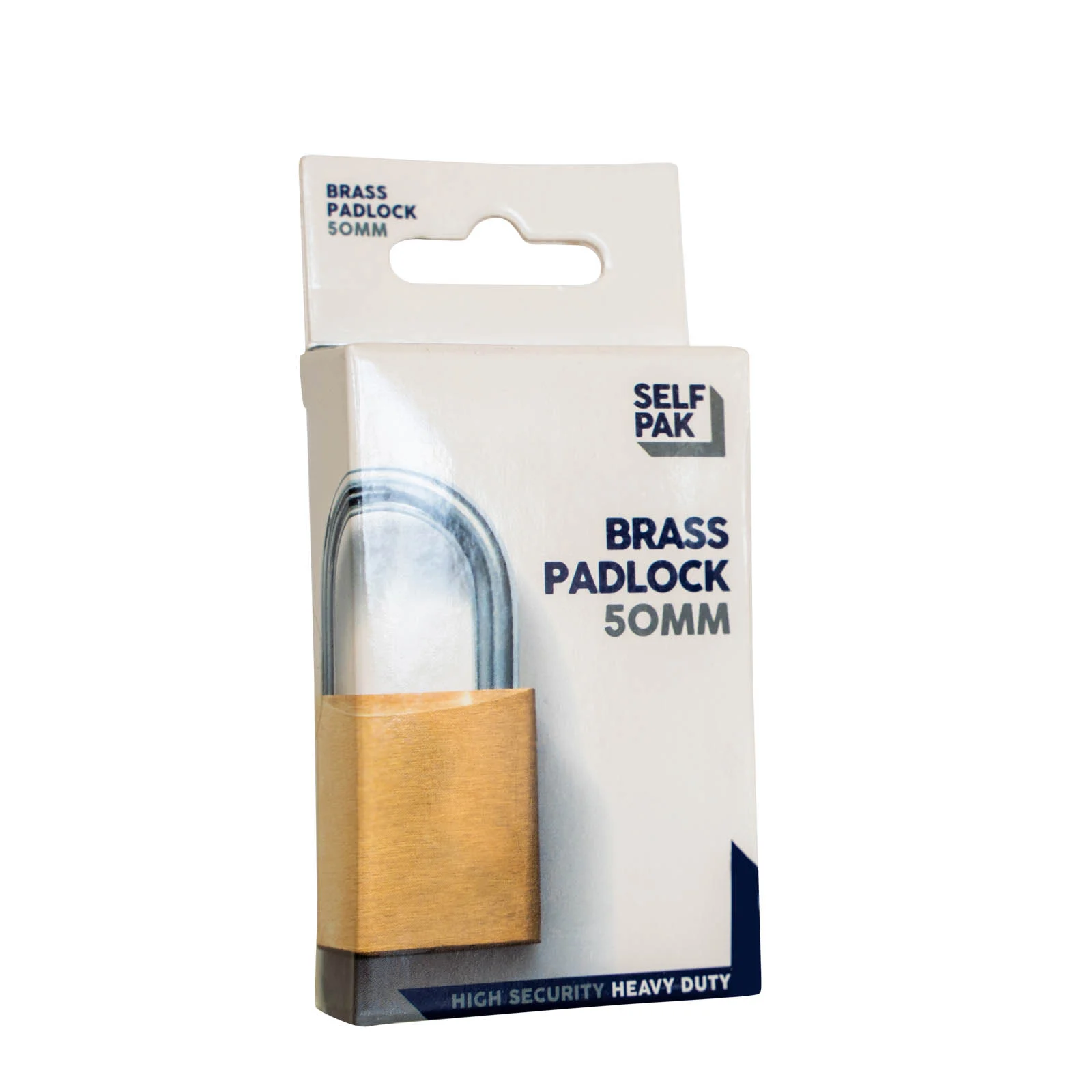Stock N Lock Brass Padlock 50mm